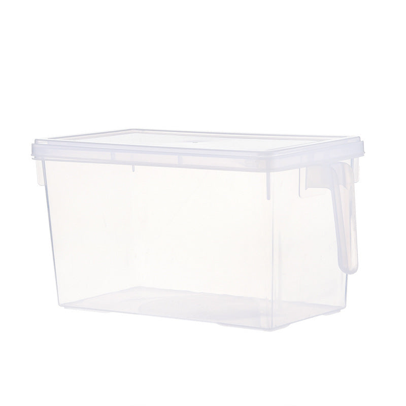 Handle Large Capacity Transparent Fresh-keeping Refrigerator Storage Box