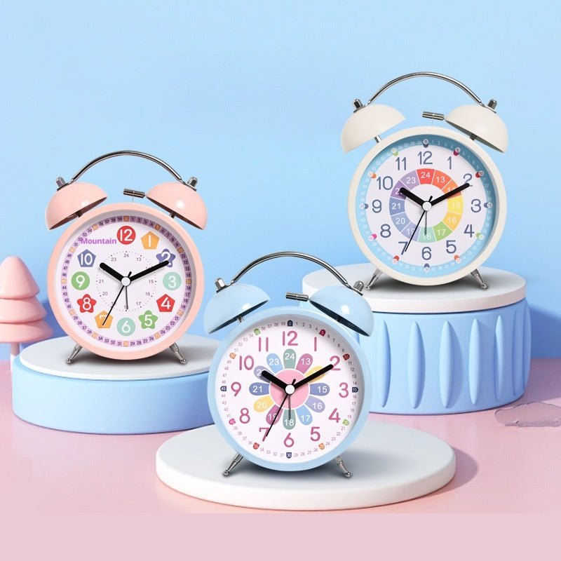 Silent Desktop Creative Cartoon Luminous Alarm Clock