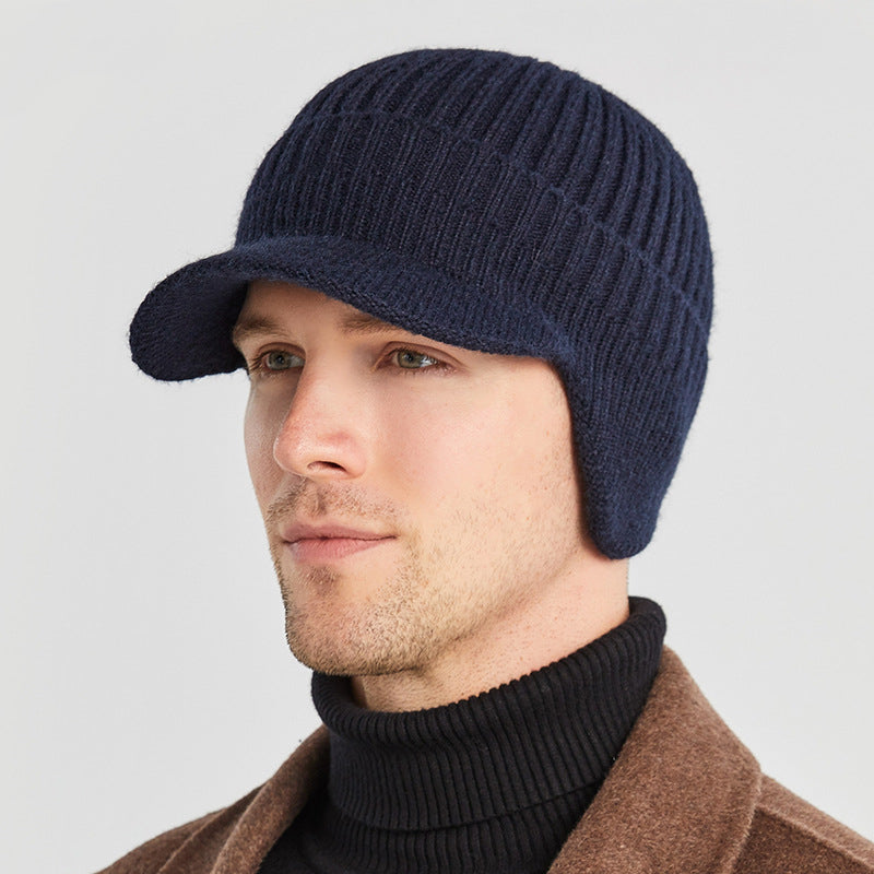 Men's Outdoor Warm Ear Protection Knitted Hat