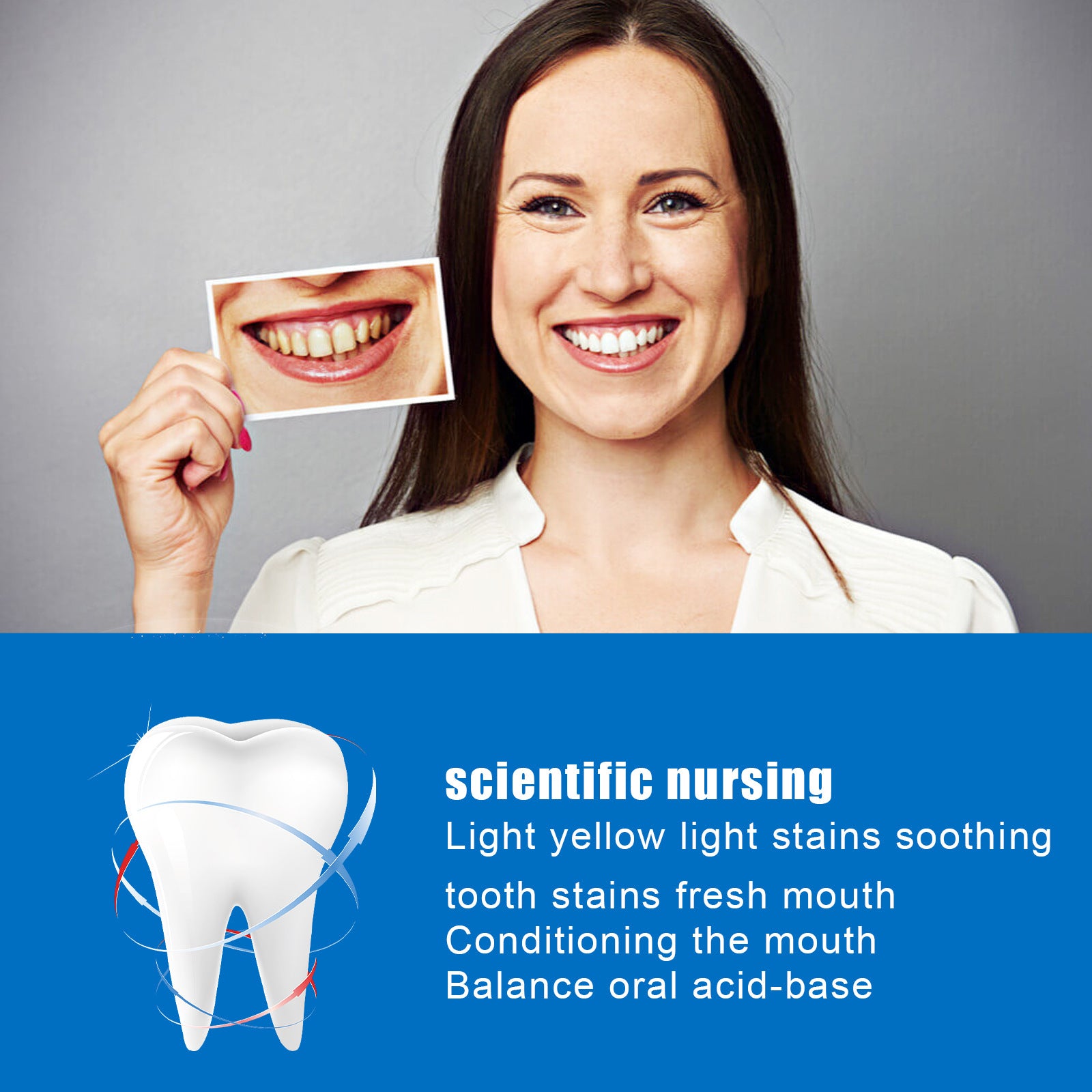Tooth Fluid Improves Yellow Teeth Cleaning Tartar