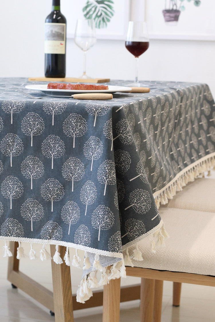 Simple Nordic Square Lace Tablecloth