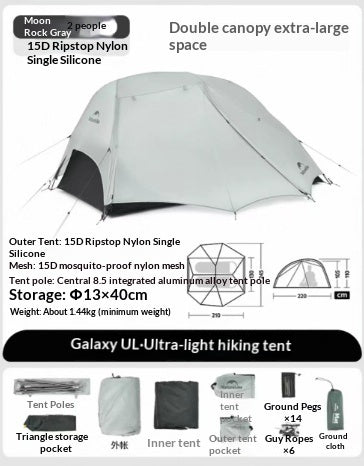 Single And Double Hiking Tent Ultra-light Outdoor Camping