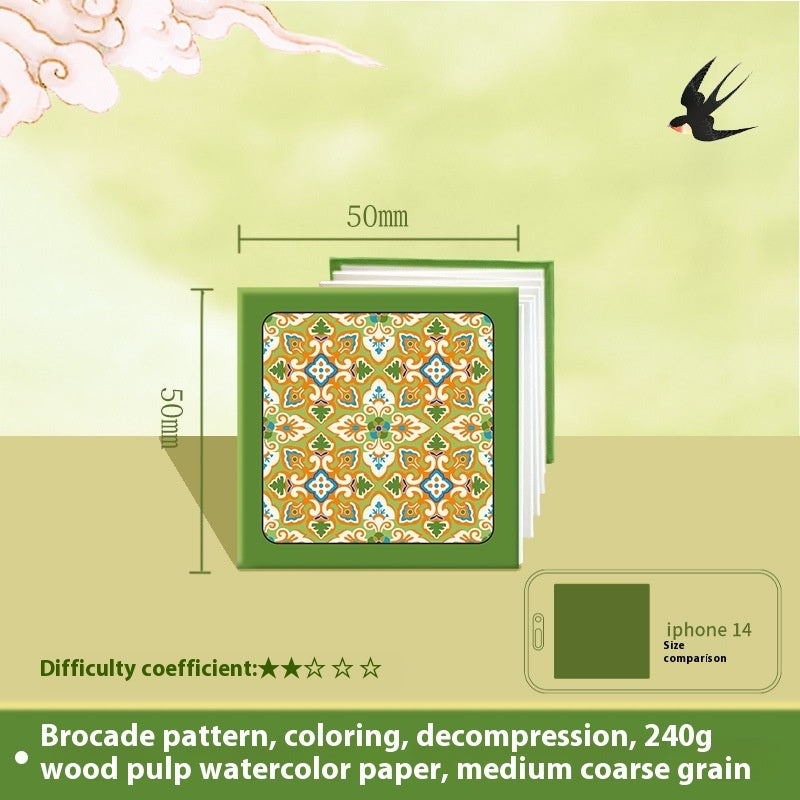 Doudou Book Chinese Style Coloring Decompression Small Picture Book