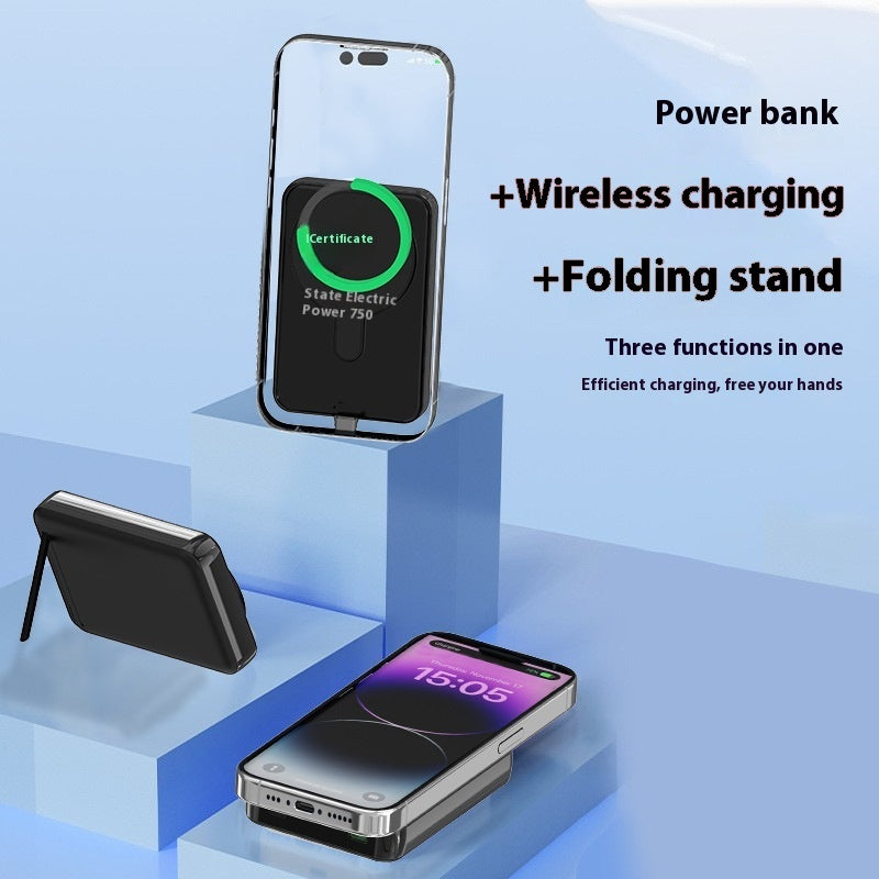 With Cable 35W New QI2 Magnetic Wireless Power Bank