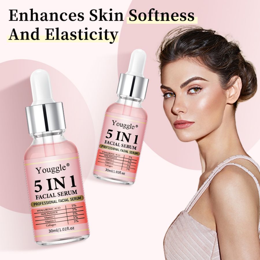 OEM ODM Private Label 5-in-1 Face Serum Complete Skin Transformation Solution