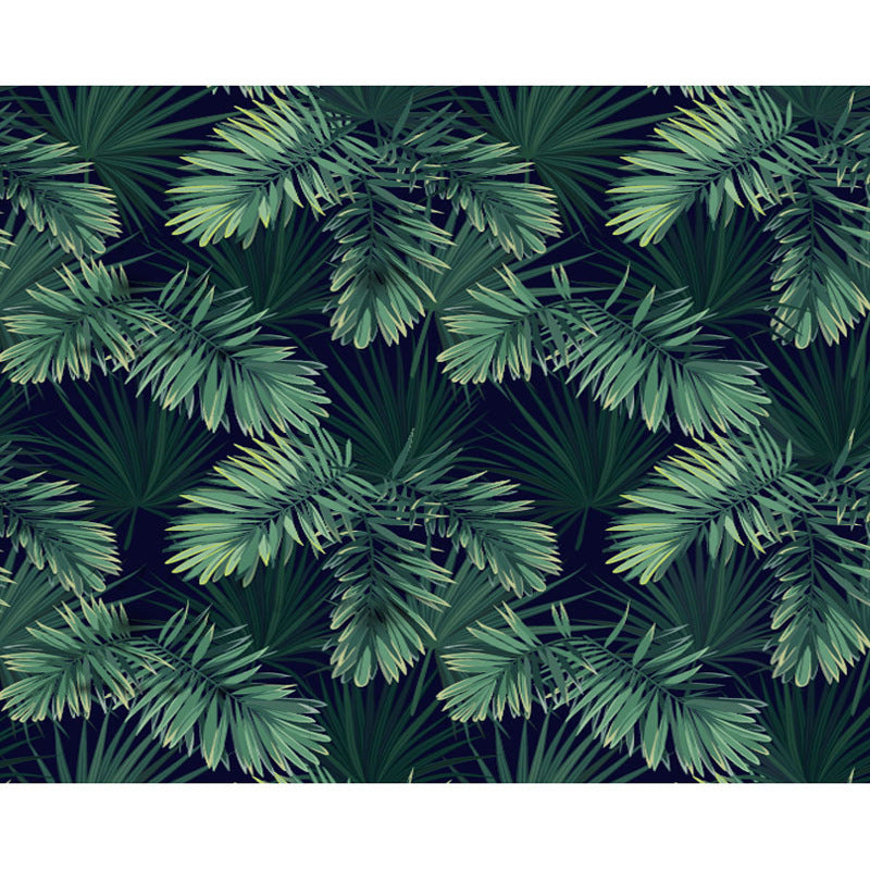 Nordic Green Plant Wallpaper Bedroom TV Background Wall