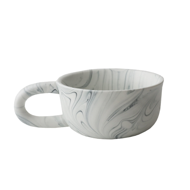 Ceramic Coffee Cup Marble Texture Medieval Style
