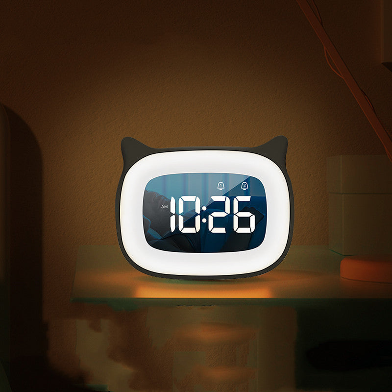 Large Volume Double Alarm Clock Bedside Ambience Light
