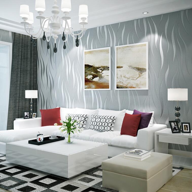 Non-woven Bedroom Living Room 3D Three-dimensional Relief Wallpaper