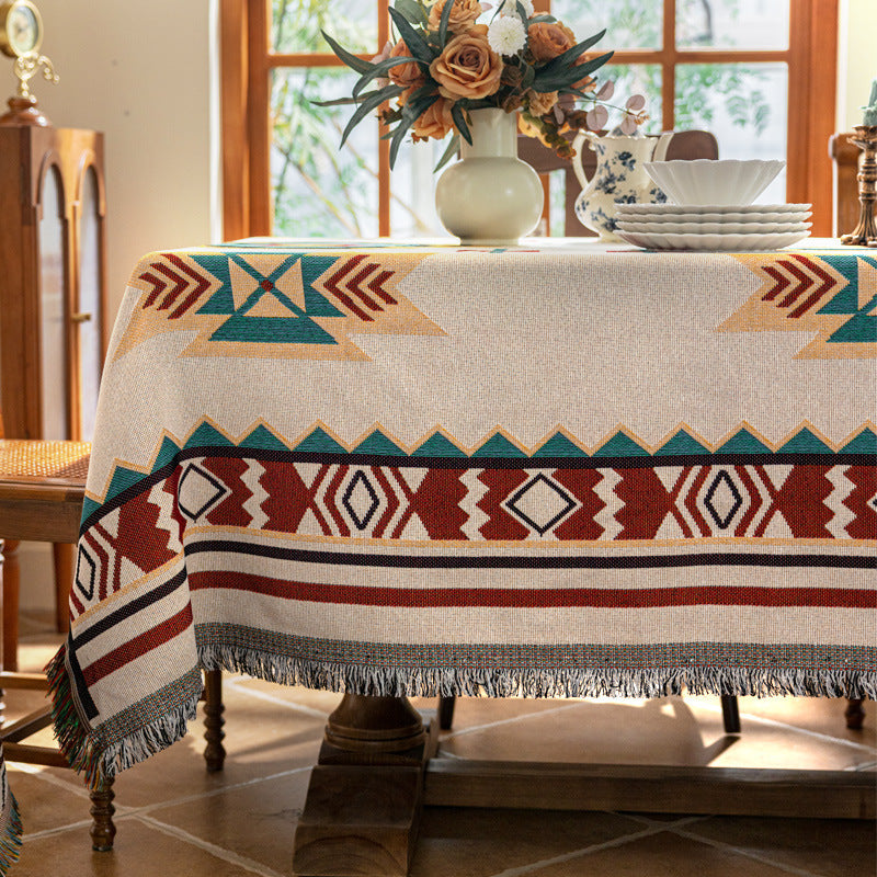 Bohemian Tablecloth Cotton Yarn Tassel