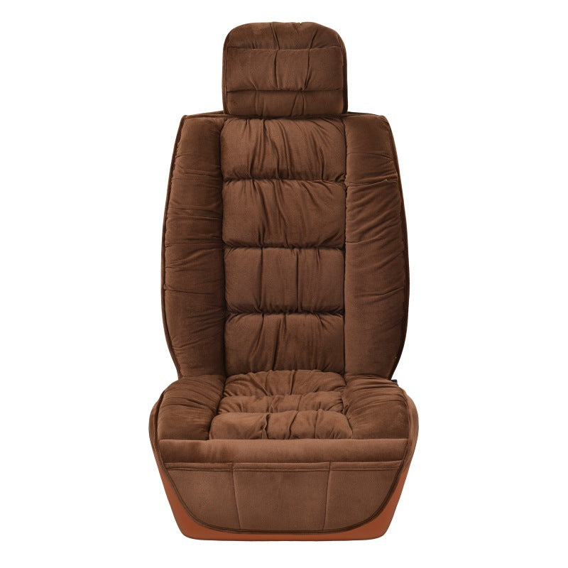 Winter Short Plush Car Seat Cushion All-inclusive