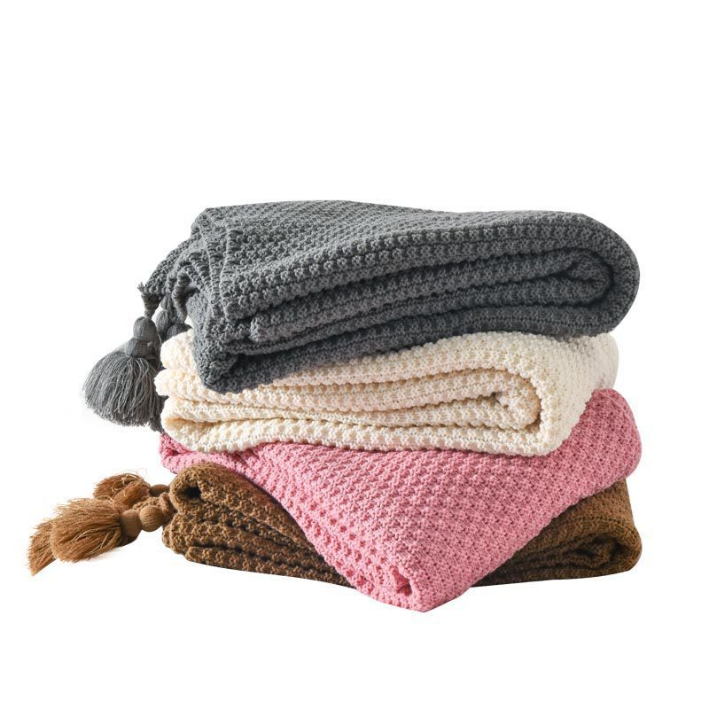 Household Fashionable Knitted Sofa Blanket