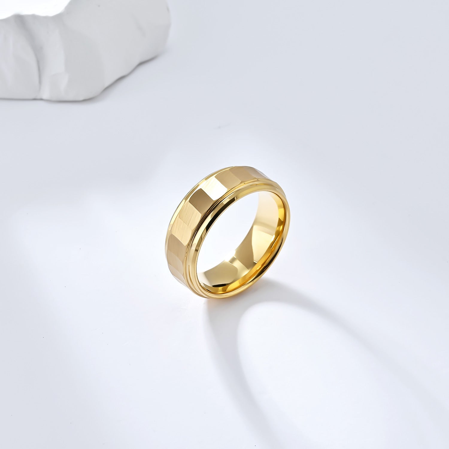 Simple And Advanced Design Sense Tungsten Carbide Steel Ring