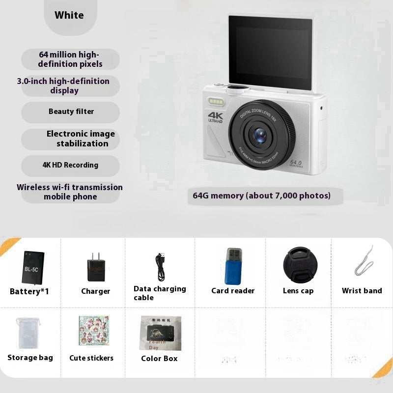 64 Million HD Student Entry-level Mirrorless CCD Camera