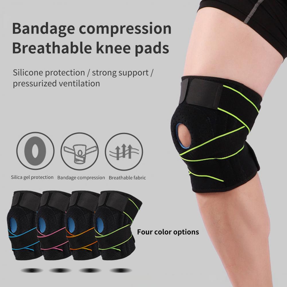 Wrapping Silicone Can Adjust Comfortable Breathable And Pressurized Knee Pads