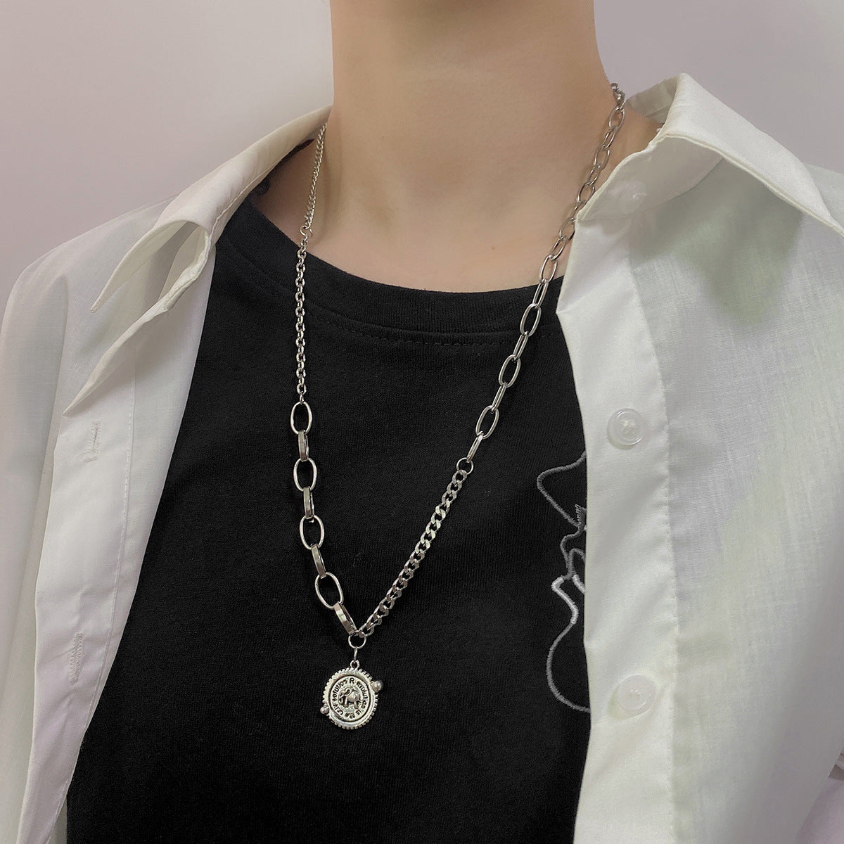 Hip-hop Personality Simple Cold Style Clavicle Chain