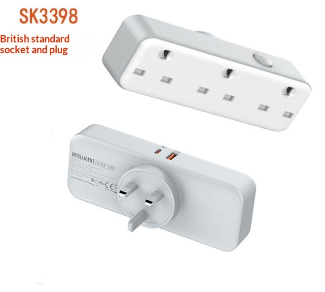Multi-functional 180-degree Rotating Wireless Power Strip