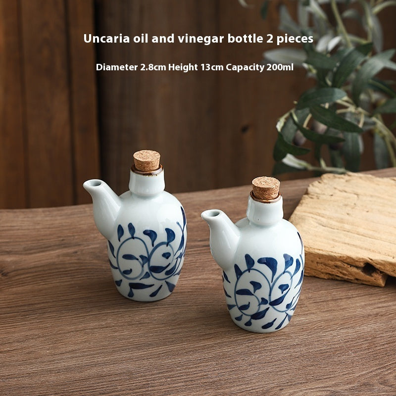 Commercial Small Capacity Old-fashioned Ceramic 200mL Soy Sauce Bottle