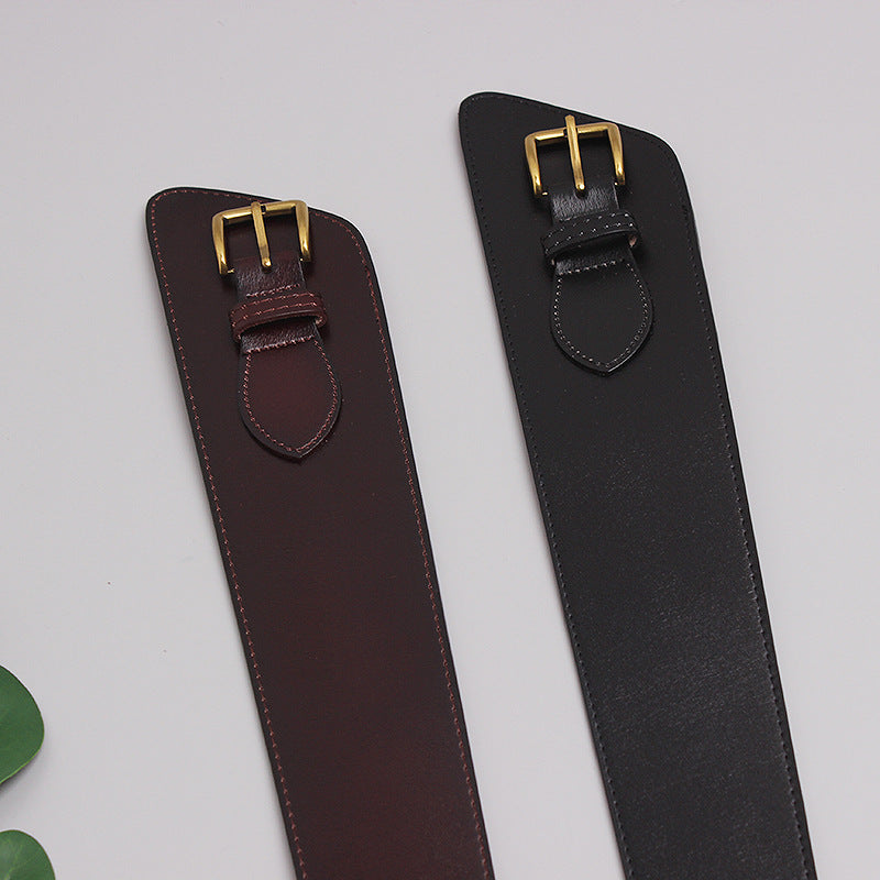Ceinture de mode en cuir irrégulier pour femmes, assortie à toutes les tenues