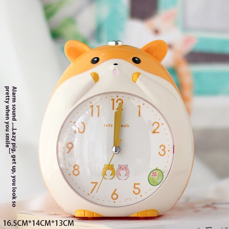 Student Cute Creative Multi-function Mute Bedside Luminous Lazy Alarm Clock