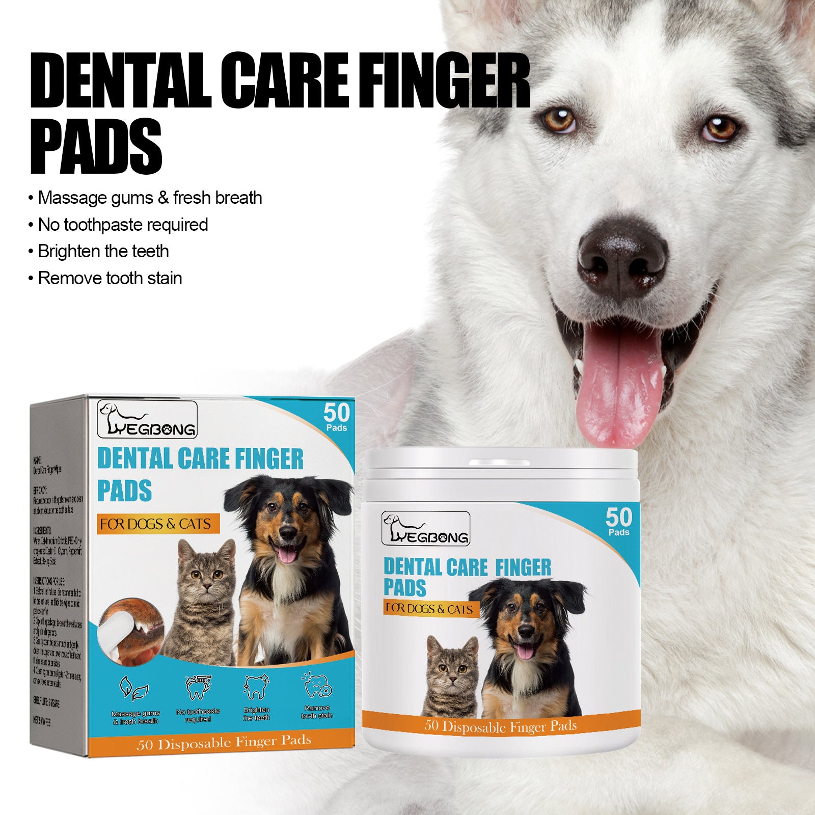 Dog Cat Teeth Cleaning Finger Stall Pet Teeth Cleaning