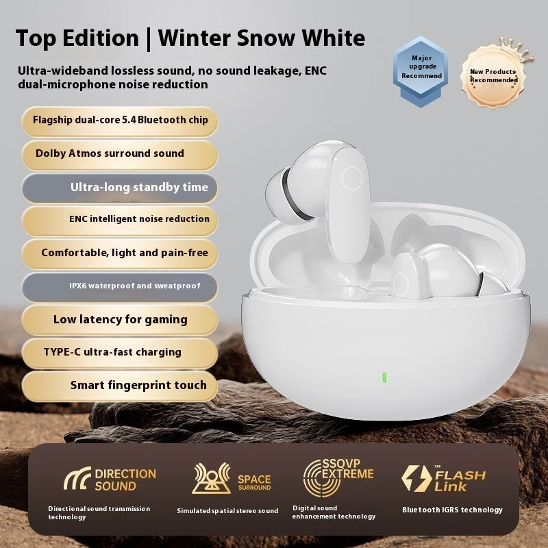 Casque Bluetooth sans fil Réduction de bruit Batterie ultra longue durée