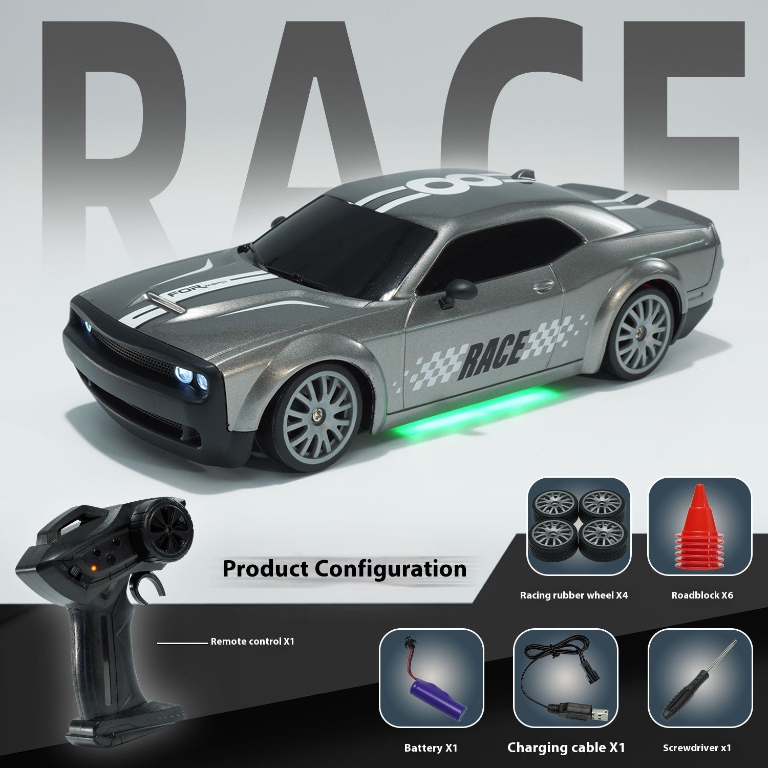 RC Four-wheel Drive Drift Remote Control Car Entry-level High-speed Charging