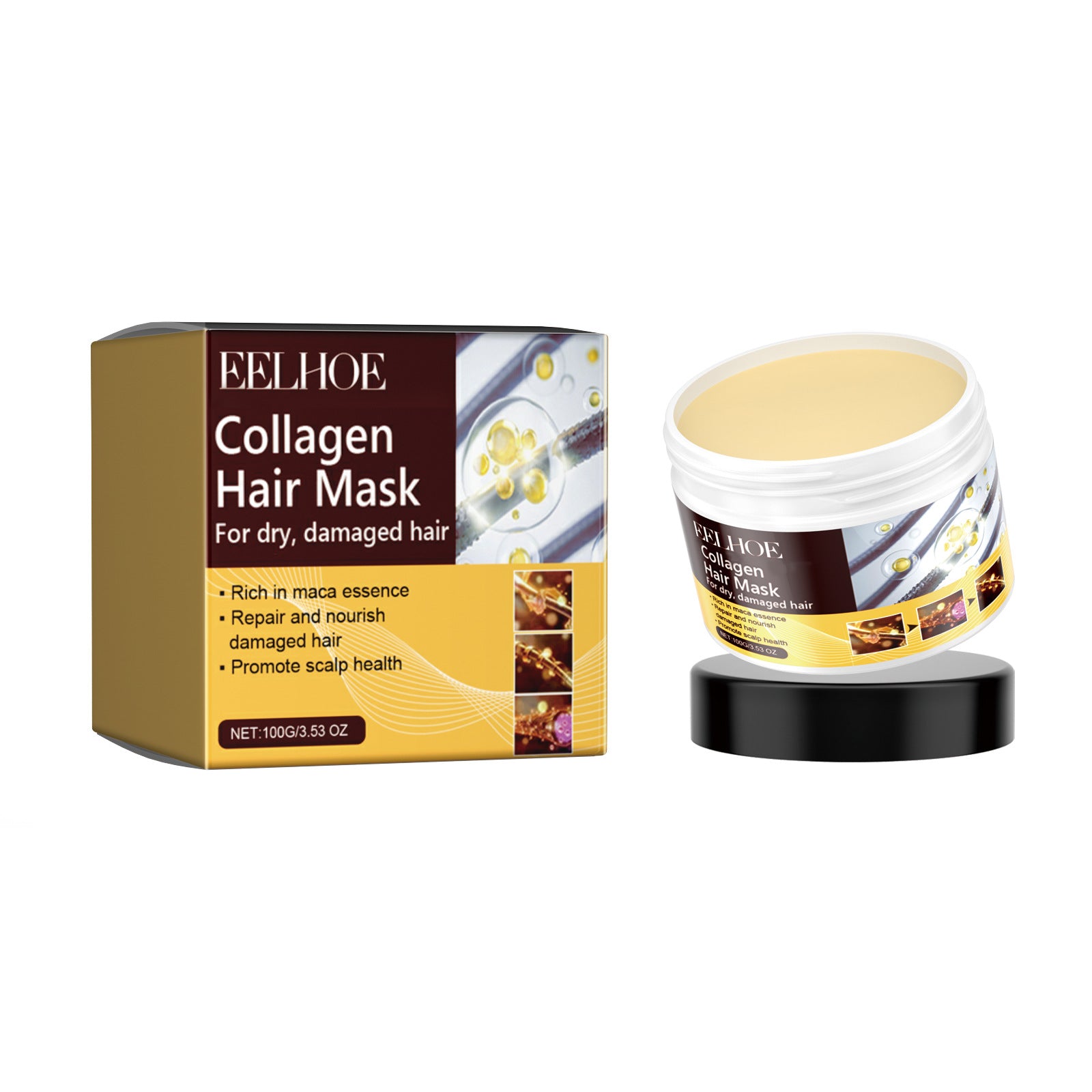 Collagen Shampoo Repair Damaged Hair Reduction