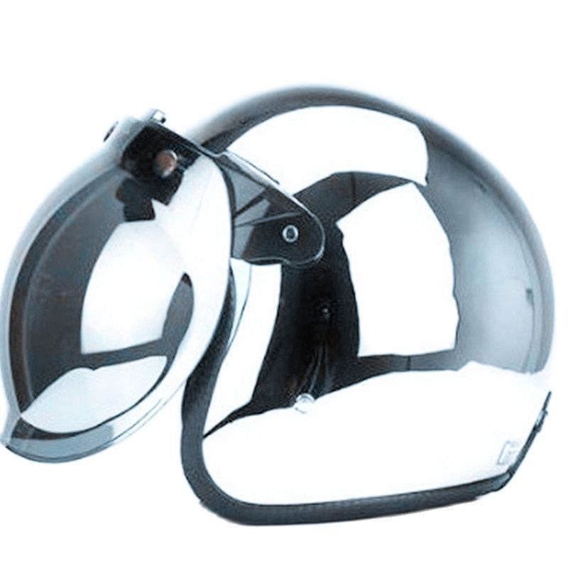 Retro Battery Electric Vehicle Helmet Mirror Reflective