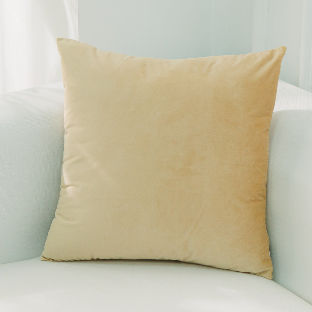Coussin de canapé en daim hollandais, coussin lombaire de bureau, oreiller de tête de lit en velours