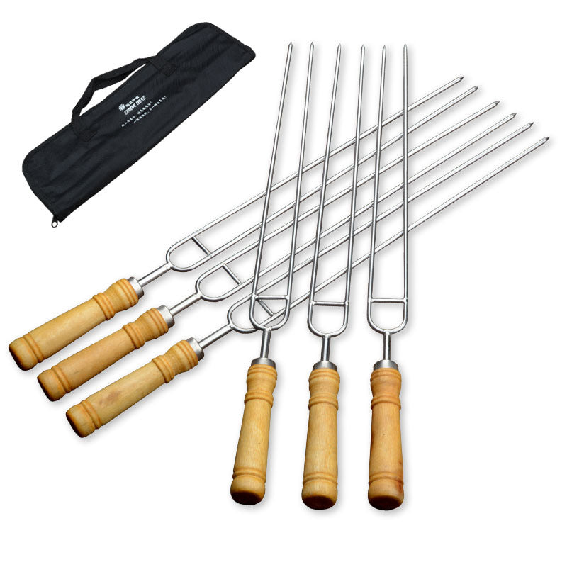 Outdoor Stainless Steel Barbecue Skewers And Barbecue Accessories
