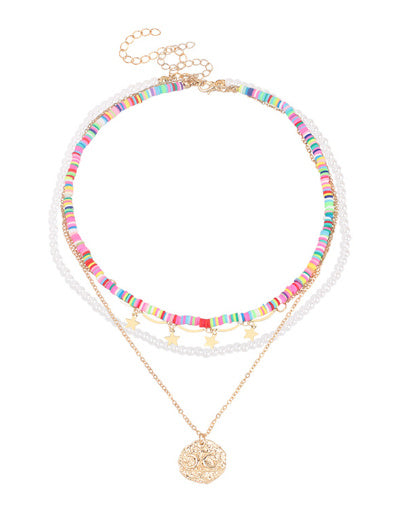 Beach Holiday Shell Beaded Necklace Bohemia