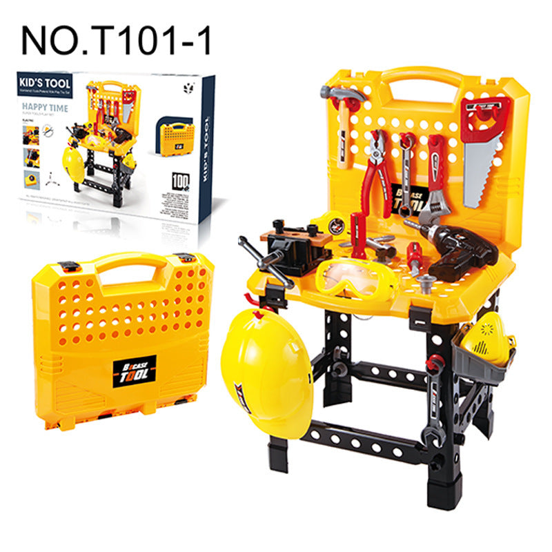 Educational Play House Children's Toy Simulation Electric Drill Toolbox