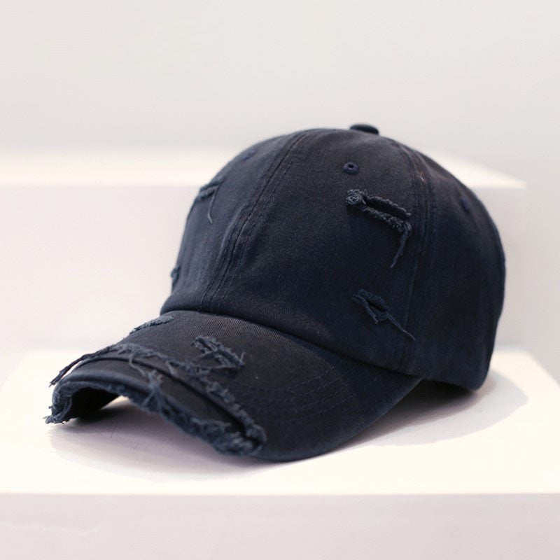 Men's Old Hip Hop Ripped  Baseball Hat