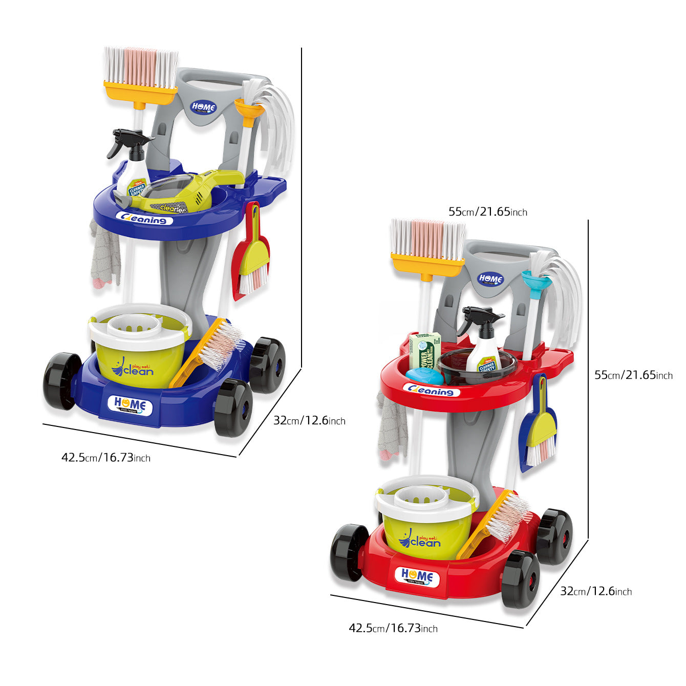 Children Play House Cleaning Toys