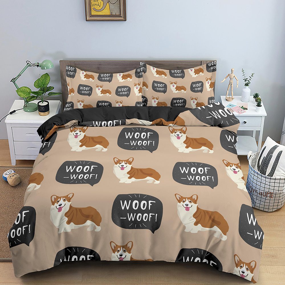 Three-piece Set Dachshund Bedding