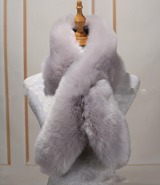 All-match Scarf Bib Shawl Female Gray