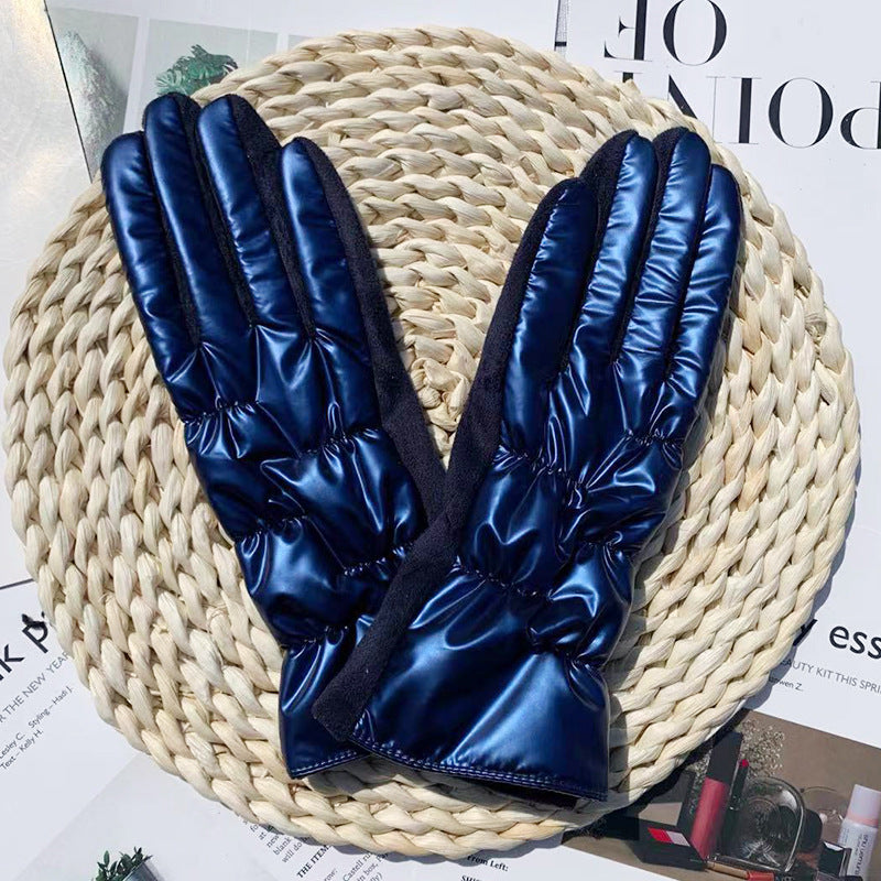 Women's Suede Warm Riding Gloves