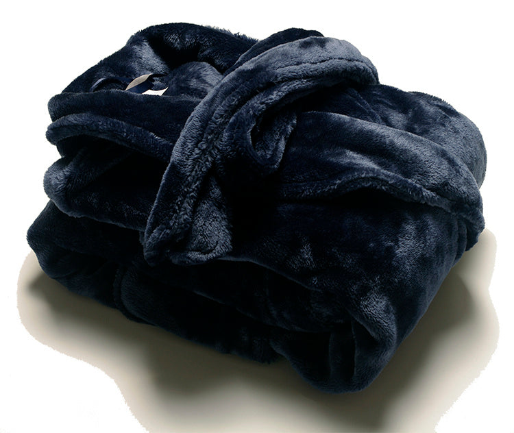 Men's And Women's Mink Fleece Home Night Gown Bathrobes