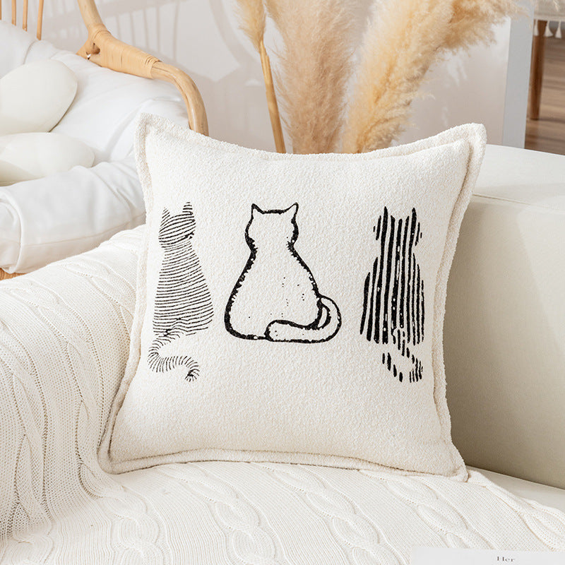Simple Modern Cartoon Printed Pillow