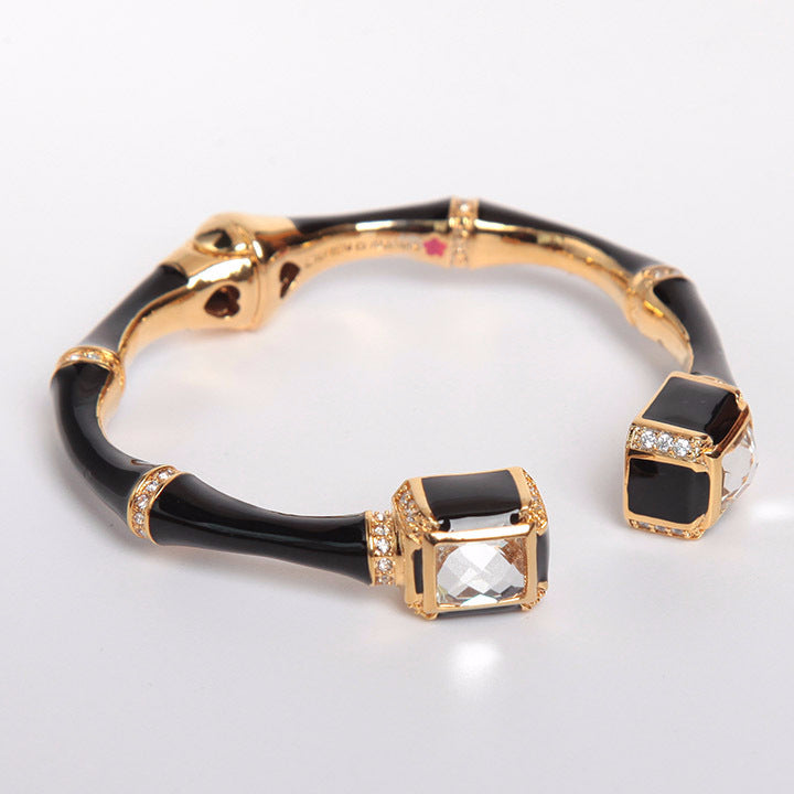 Fashion Jewelry Enamel Glaze Hand Painted Pearlescent Bamboo Bracelet