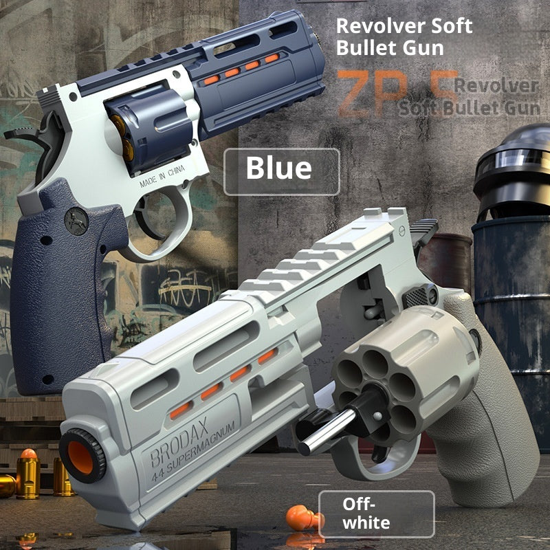 Revolver Soft Bullet Gun ZP5 Pistol Mechanical Boy Toy