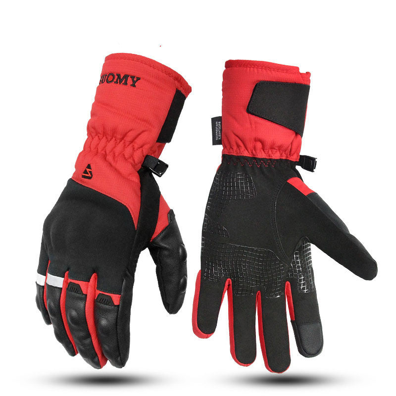 Gloves Waterproof And Warm Four Seasons Cycling Motorcycle Rider Anti-fall