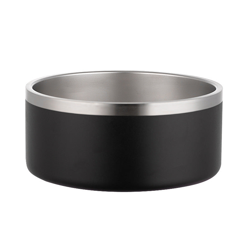 Gamelle pour Chien en Acier Inoxydable 304 Intérieur et Extérieur avec Coussinet en Gel de Silice