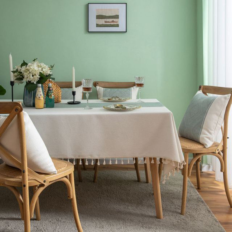 Waterproof Hot Cotton And Linen Disposable Rectangular Chinese Tablecloth