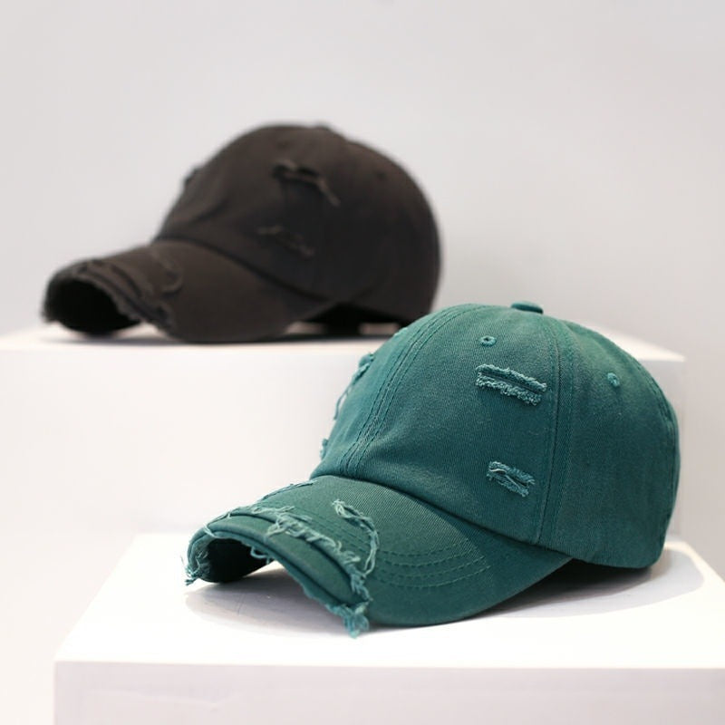 Men's Old Hip Hop Ripped  Baseball Hat