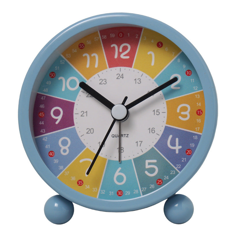 Metal Cartoon Children's Early Education Alarm Clock Student Desktop