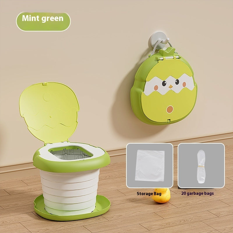 Children's Folding Toilet Camping Travel Portable Outing Toilet