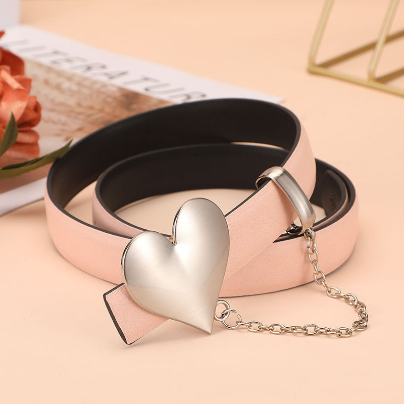 Women's Simple All Match Smooth Buckle Belt
