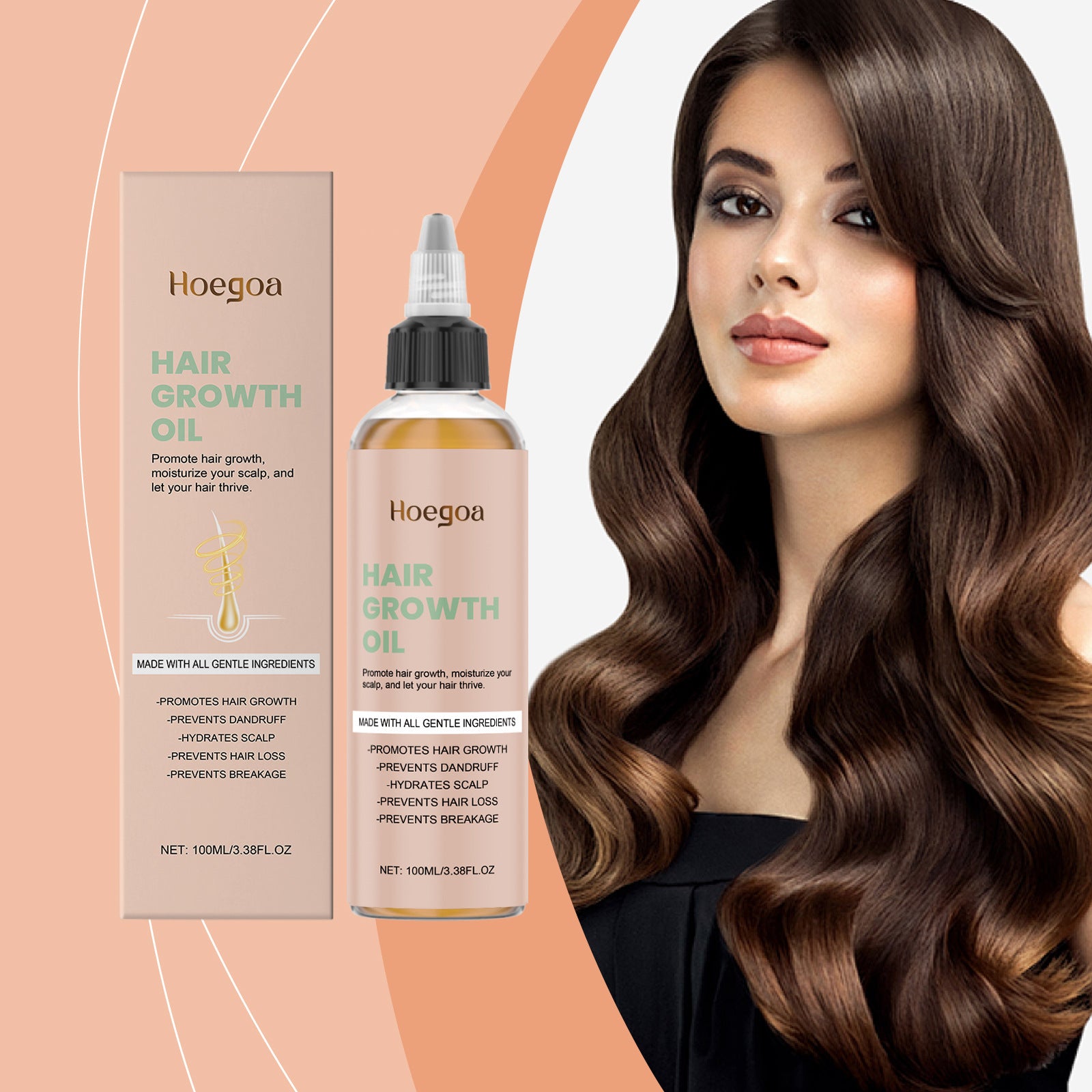 Huile capillaire douce et nourrissante